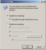 Error Reporting